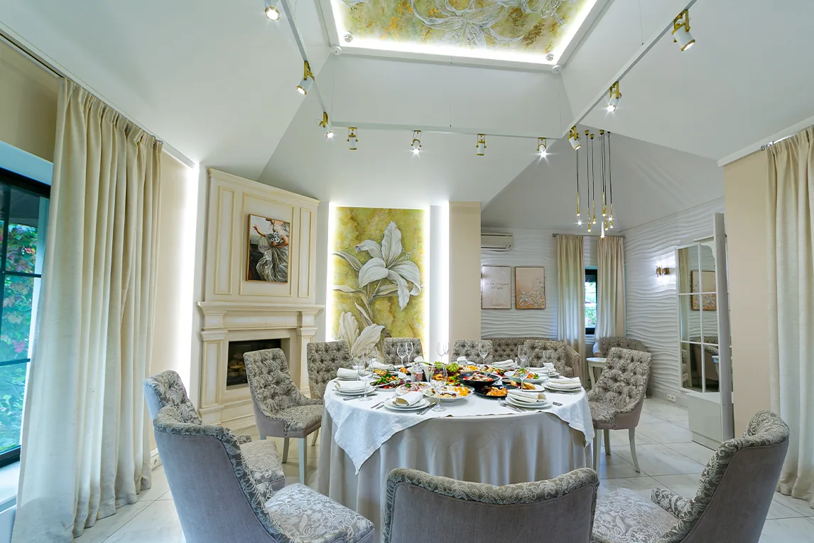 Каминные залы Villa Vita для праздников